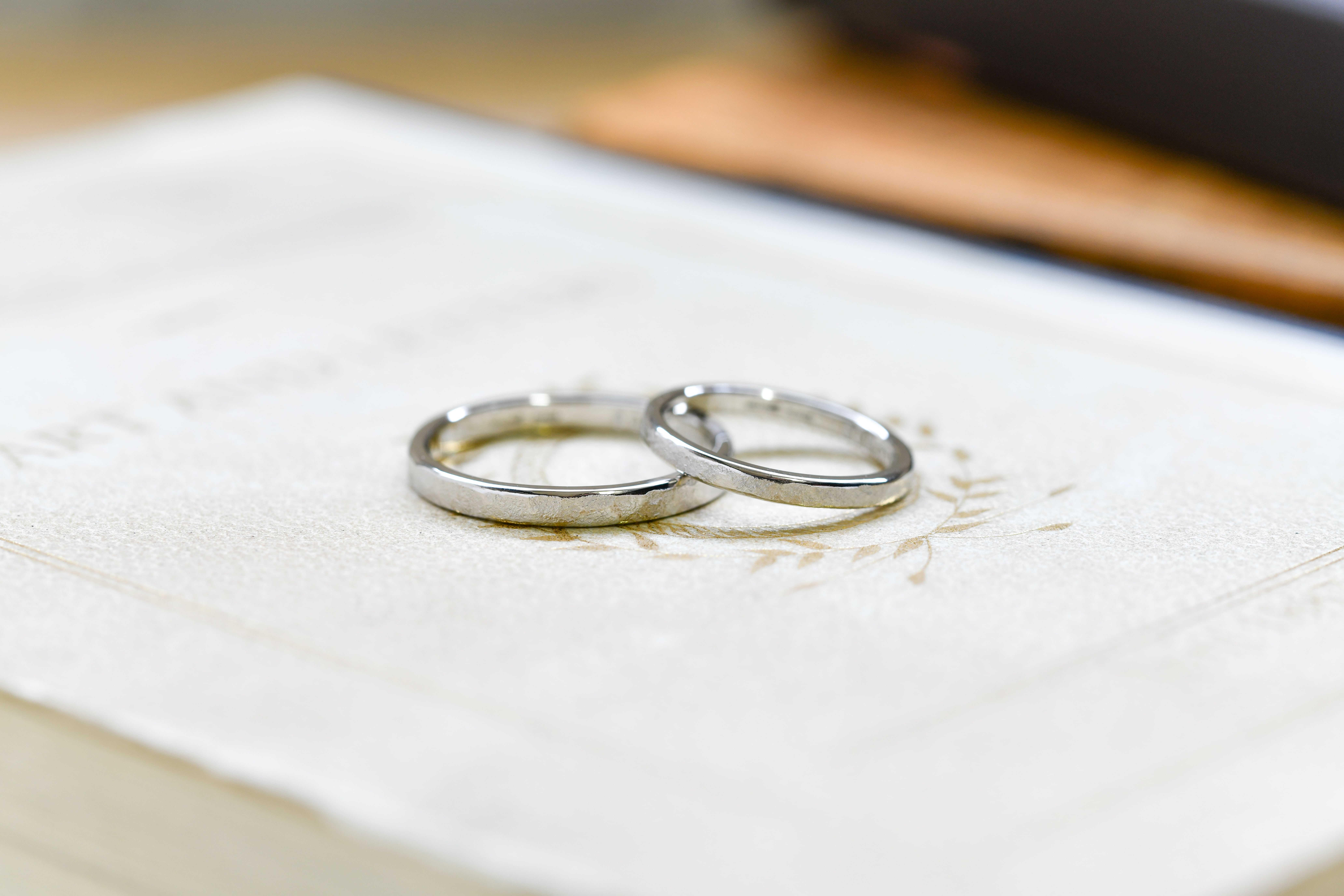 自然なマット感が素敵な結婚指輪 | 結婚指輪手作り作品